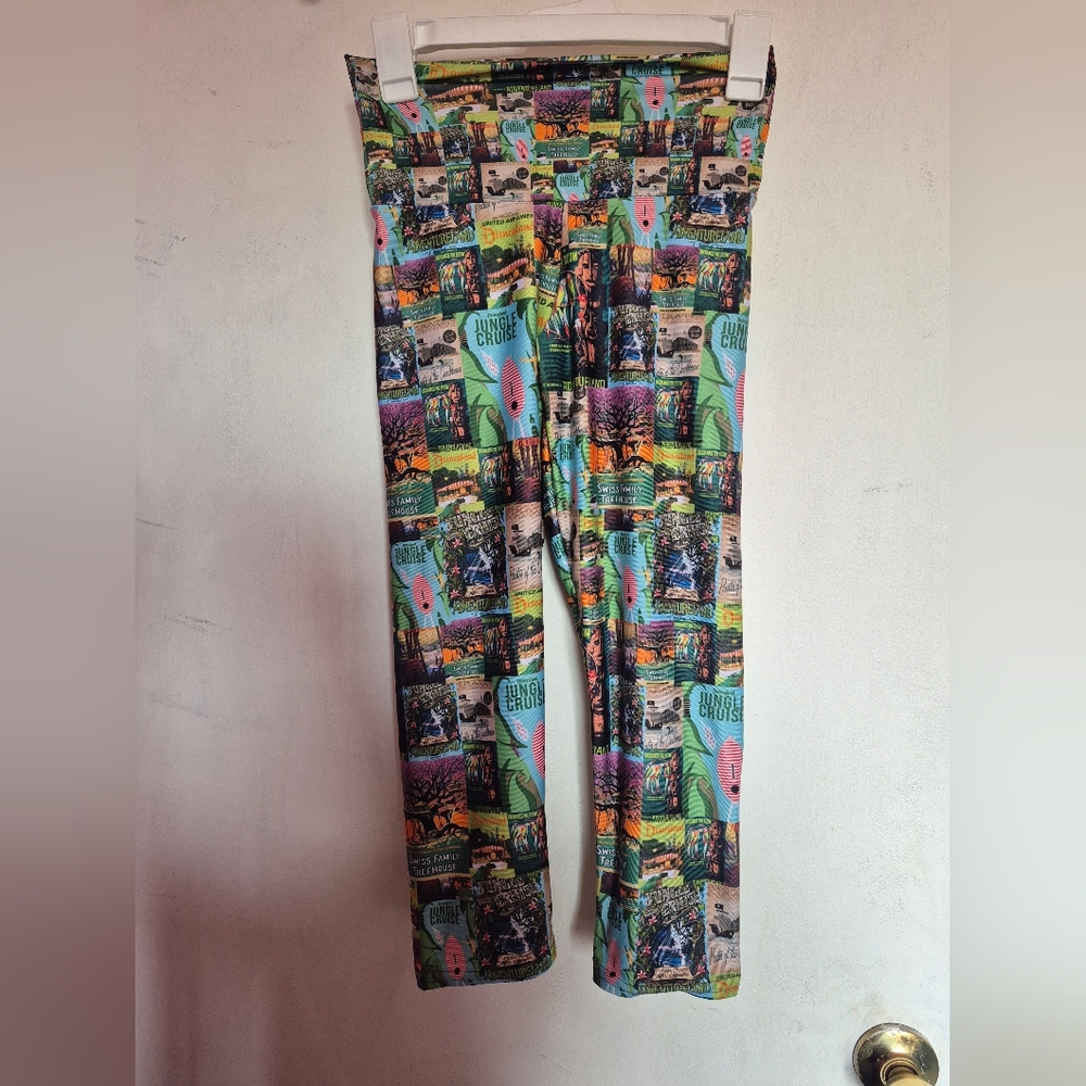 Rainbow Rules Adventureland Disneyland Capri Leggings